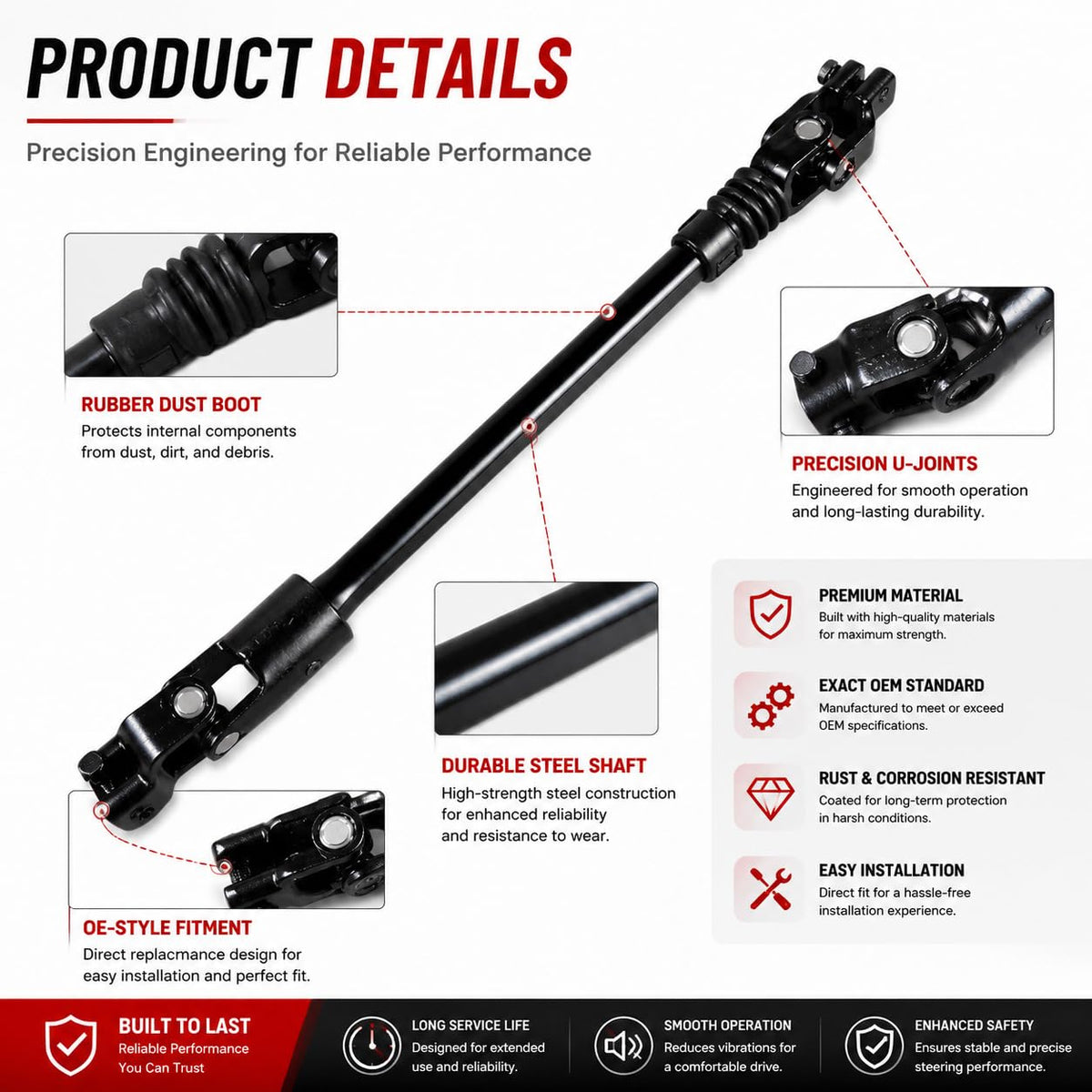 HESUNHE installed in Jeep steering column showing accurate fit and restored control