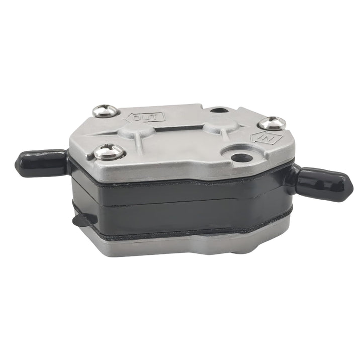 Heurofosh front view of fuel pump showing mounting points and robust housing for reliable fitment