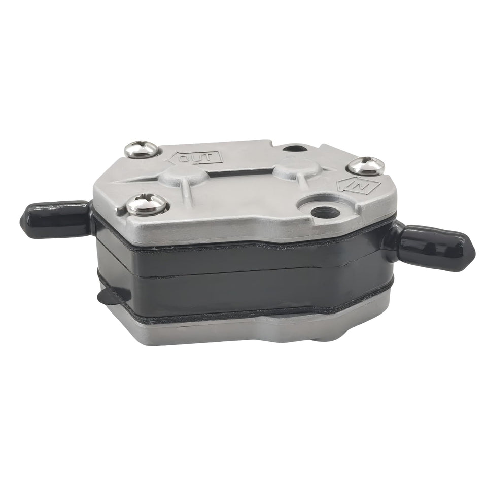 Heurofosh front view of fuel pump showing mounting points and robust housing for reliable fitment