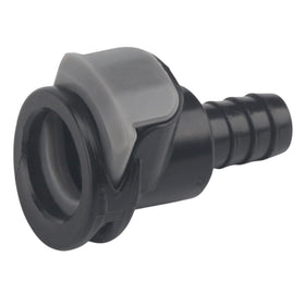 Heurofosh male connector barb detail for strong hose grip and leak prevention