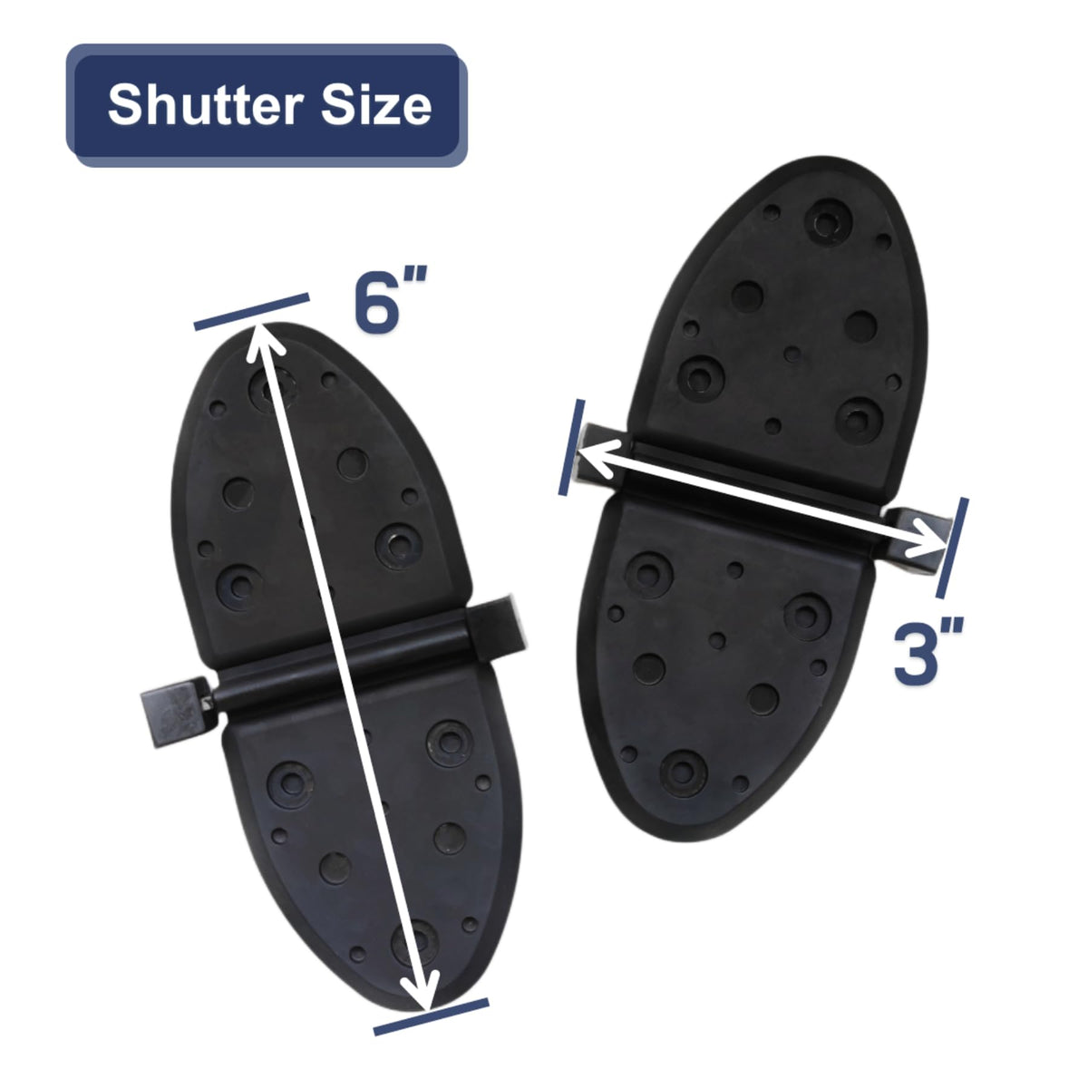 Heurofosh flappers beside ruler and grommets showing scale for correct part verification