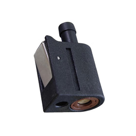 Heurofosh connector next to ruler illustrating size and fitment benefit