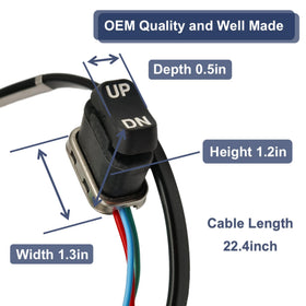 Heurofosh switch mounted on helm demonstrating restored trim control benefit
