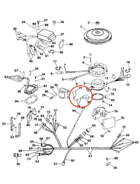Heurofosh wires installed on an outboard engine demonstrating clean routing and reliable ignition
