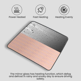 Heyokoo chrome glass detail with clear reflection for improved visibility