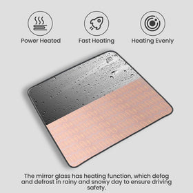 Heyokoo chrome glass reflection detail highlighting clearer, low-distortion view