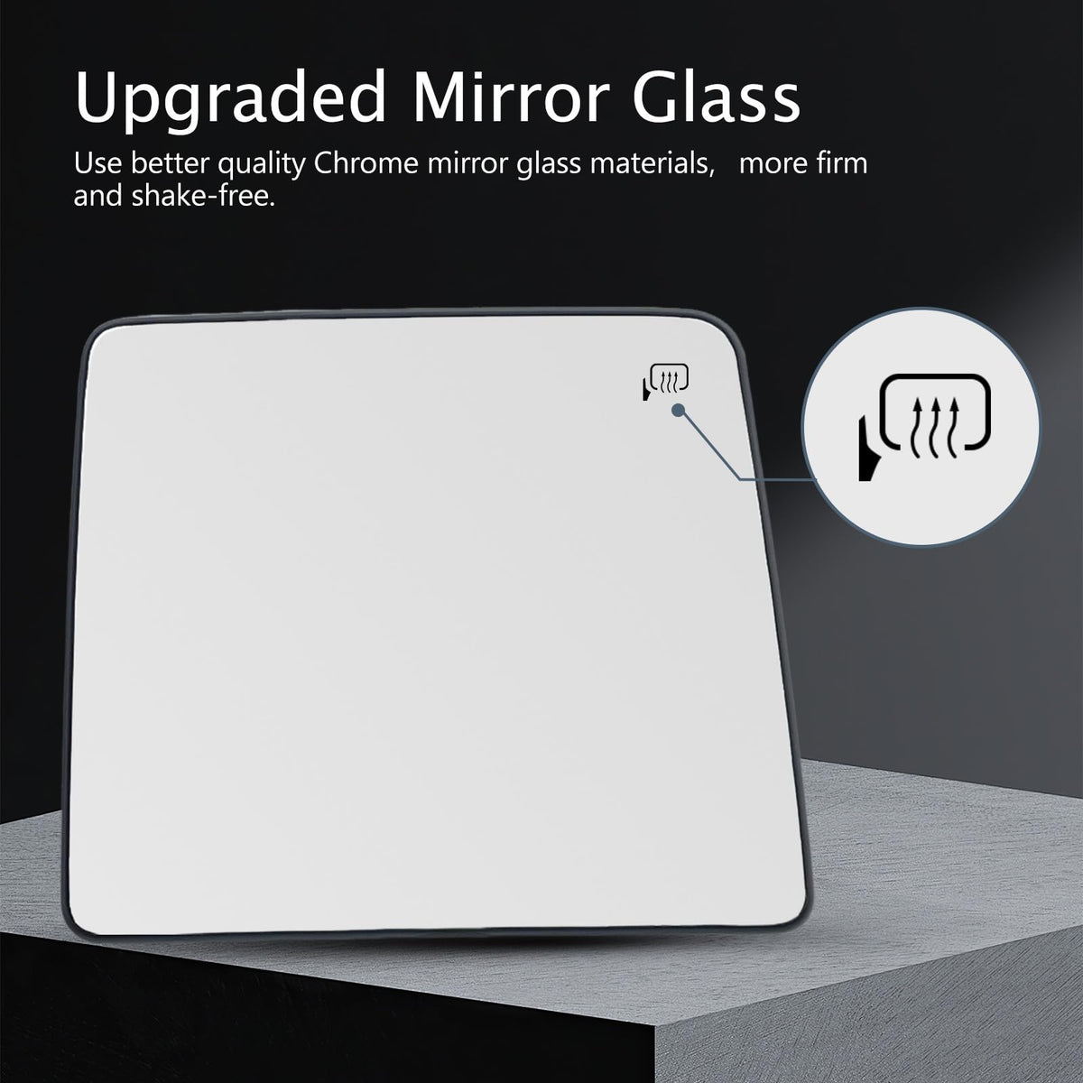 Heyokoo mirror being snapped into place during installation for easy fit