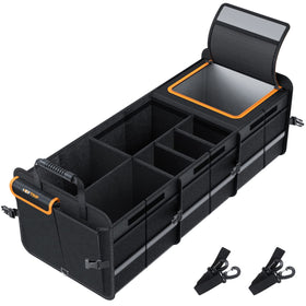 HEYTRIP front view showing sturdy exterior and organized storage benefit