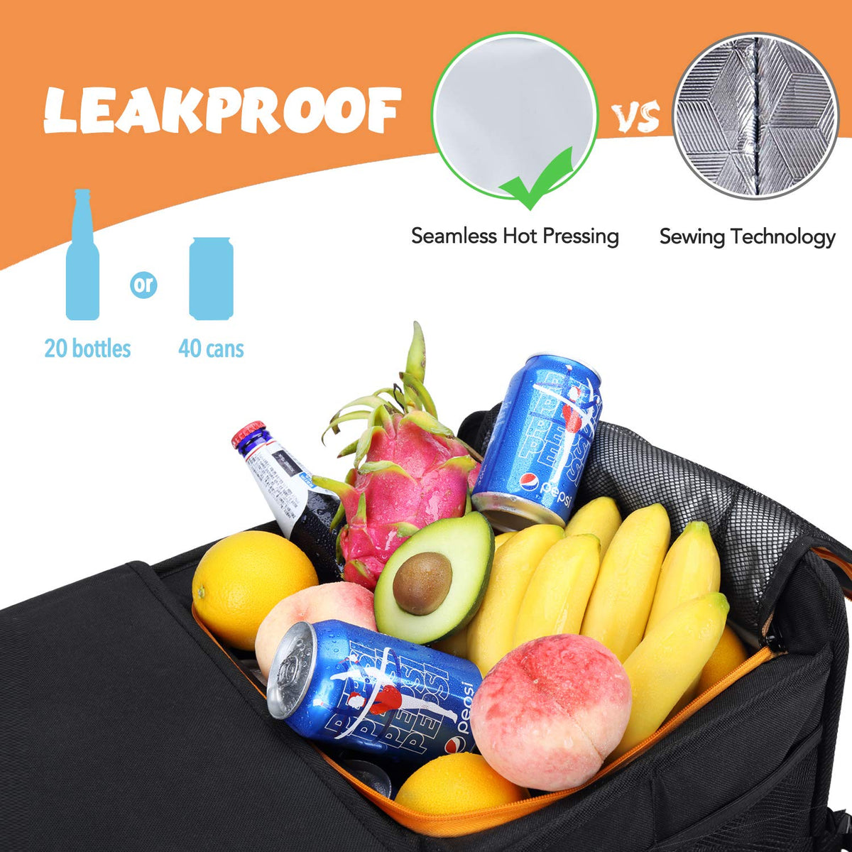 HEYTRIP being used at a picnic showing portable cooling and organization benefit