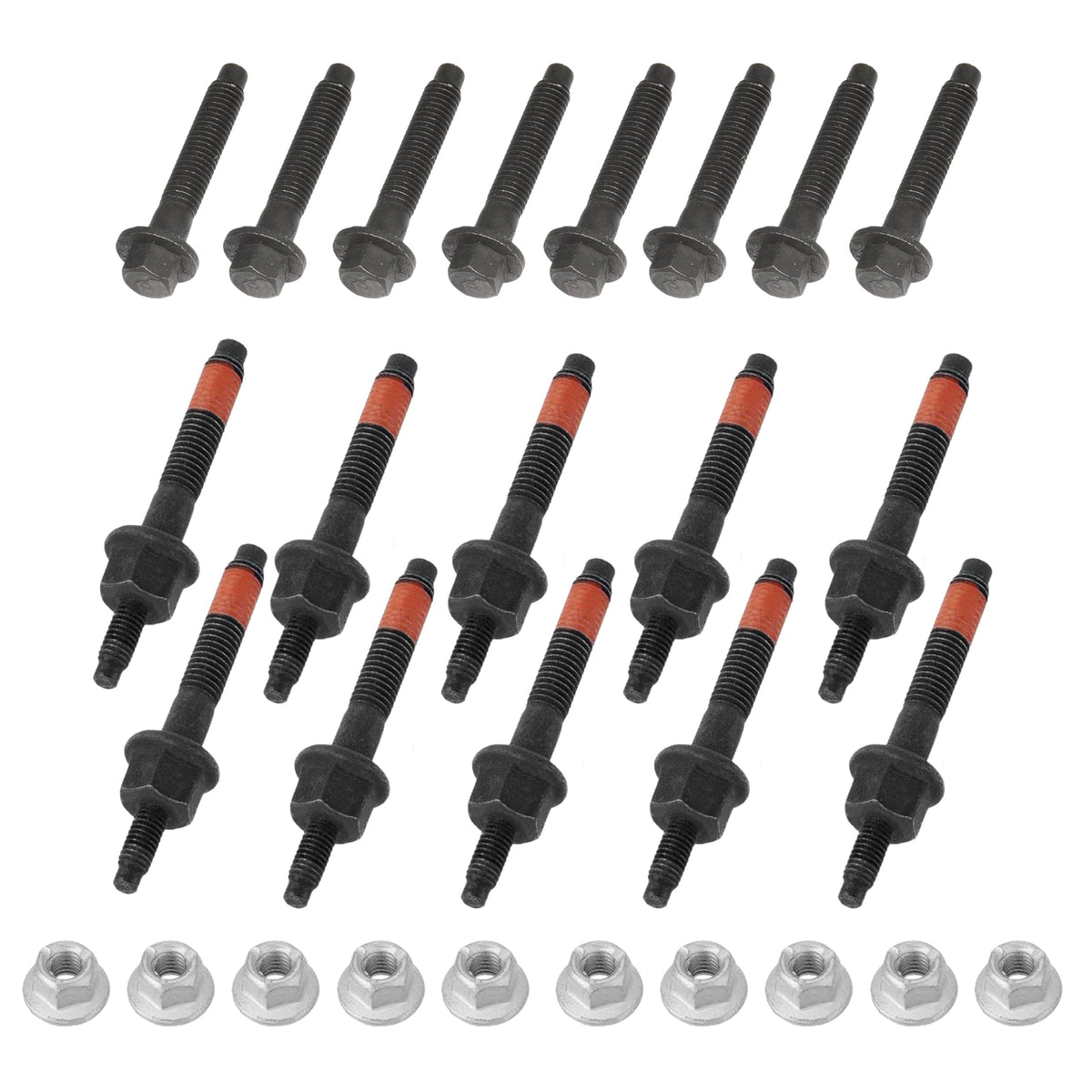 HFQTZSSL front view of bolt and nut kit showing complete hardware and fit