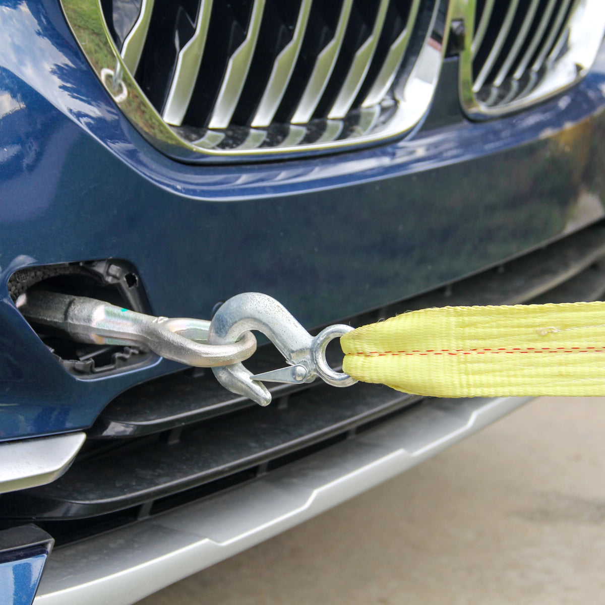 HFS rust-resistant hook close-up showing secure snap-on benefit
