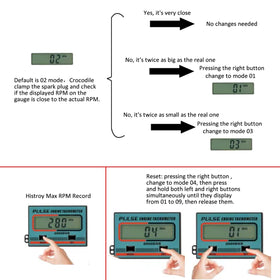 HFWHOK tachometer held in hand to show compact size and portability benefit