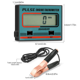 HFWHOK tachometer pickup wrapped on spark wire demonstrating nonintrusive use
