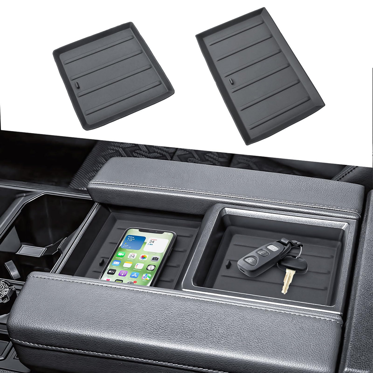 HGWEI liner front view showing matte black fit and clean profile benefits organization