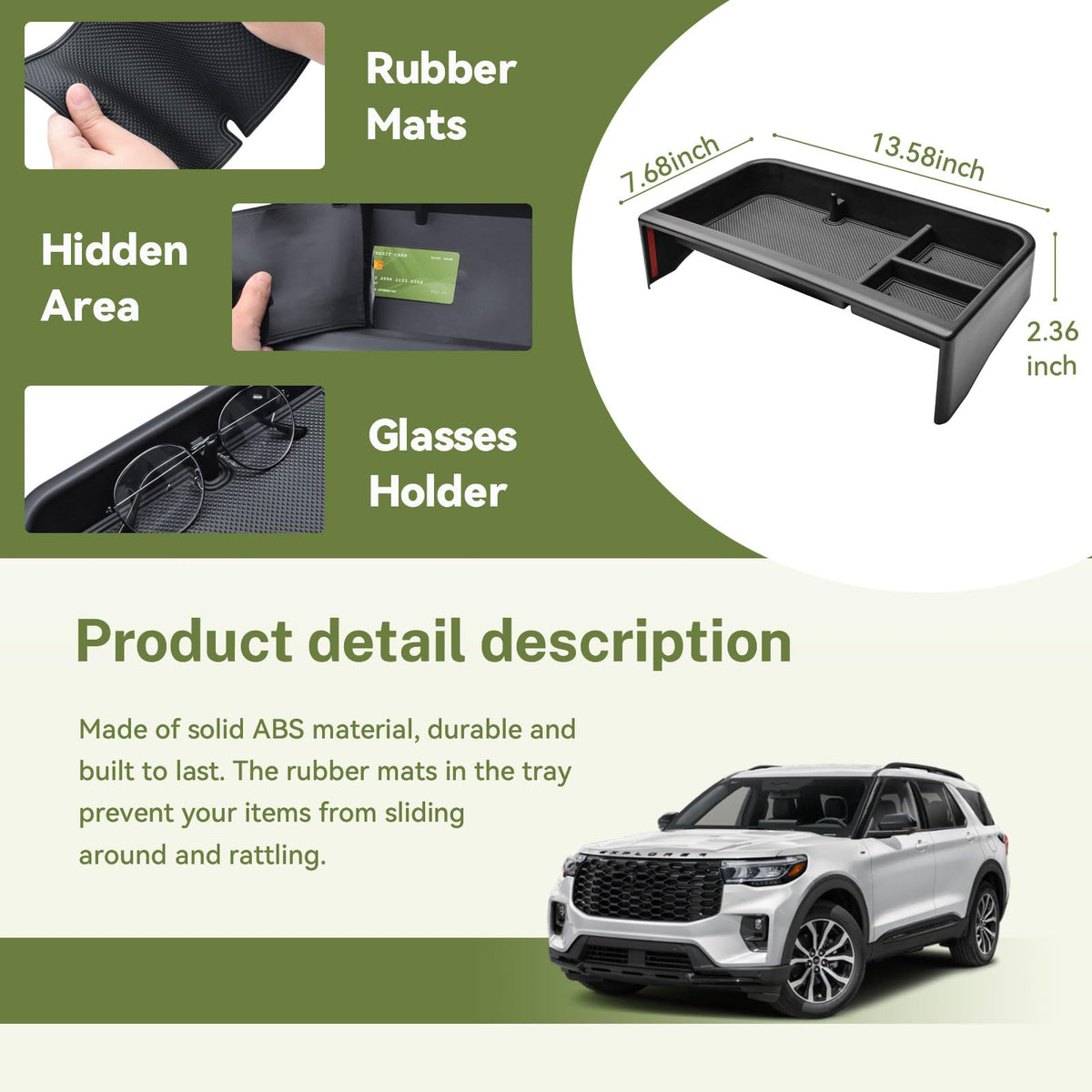HGWEI detailed ABS finish matching interior for a factory look