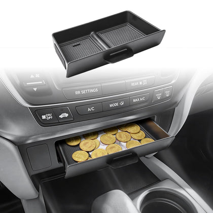 HGWEI front view installed in Honda console shows neat organization benefit