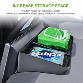 HGWEI lifestyle shot inside Corolla showing tray keeping essentials tidy and accessible