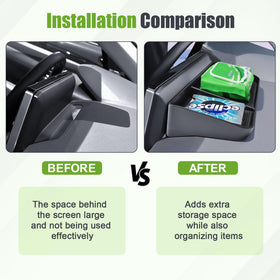HGWEI right compartment holding phone and wallet demonstrating organized convenience