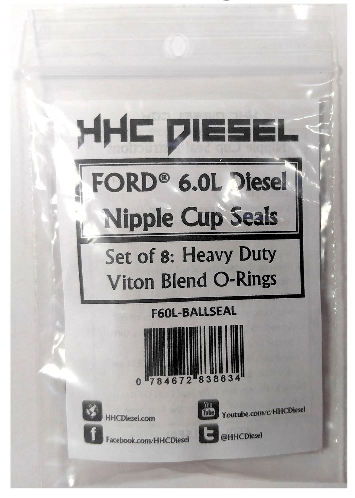 HHC Diesel close-up of a single O-ring detail highlighting durable Viton blend