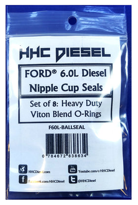 HHC Diesel front packaging showing eight heavy-duty Viton O-rings and model label