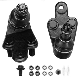 HHCM front lower ball joint kit packaging showing contents and fitment for Toyota, clear identification benefit