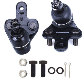 HHCM front lower ball joint kit packaging showing complete parts and benefit of ready-to-install