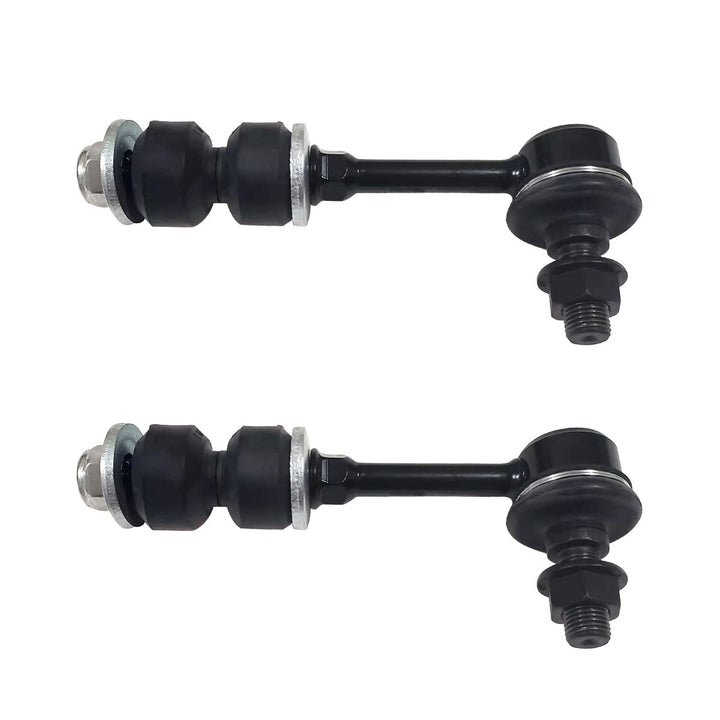 HHCM rear sway bar link kit front view showing complete set and hardware benefits improved stability