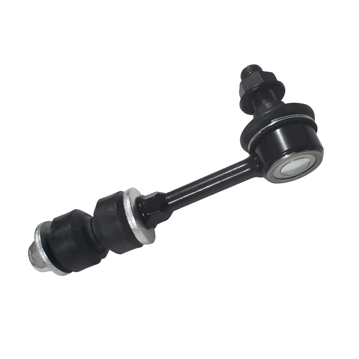 HHCM rear sway bar link during garage installation showing ease of fit and DIY convenience