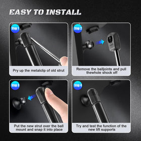 HHCSOP ball-socket end detail showing OEM-style mounts for easy installation