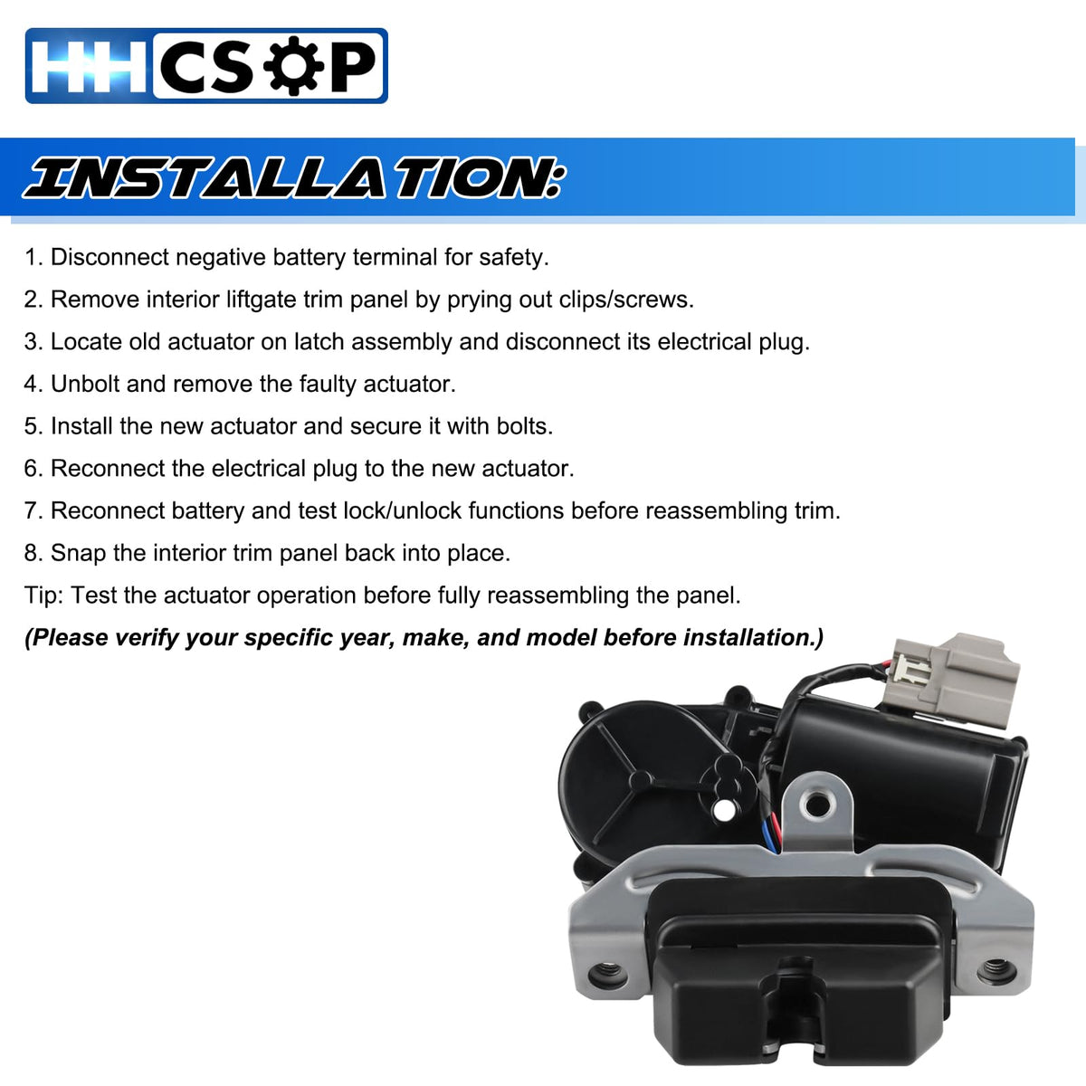 HHCSOP lifestyle repair scene of technician replacing actuator for fast repair benefit