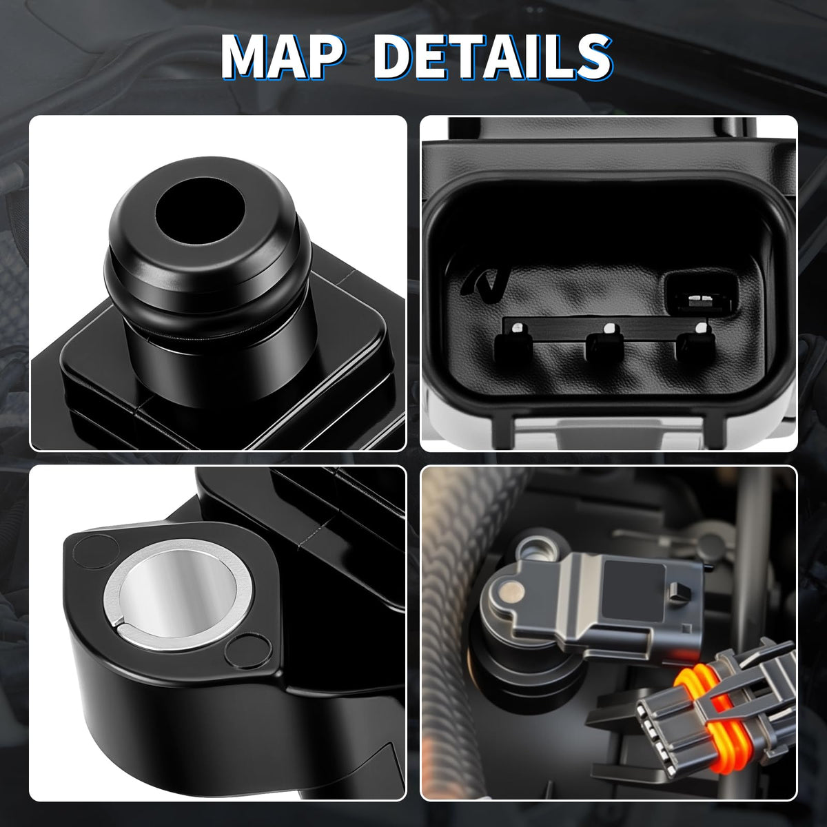 HHCSOP MAP sensor installed under hood on intake manifold, restores accurate readings