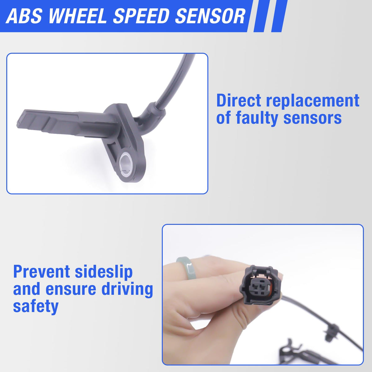 HHGKPVX sensor installed in wheel hub demonstrating correct fitment