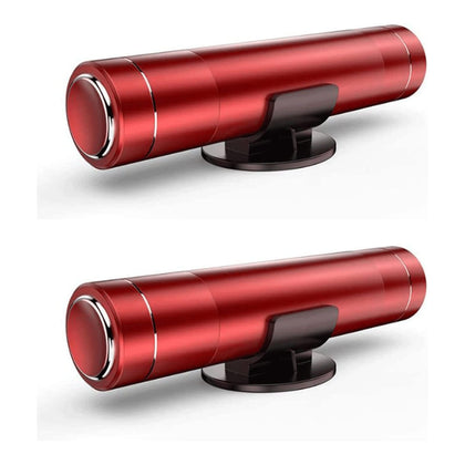 HHXS front view of two red Safehammers showing compact design and quick access