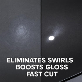 HI-BUFF pad mounted on a 7.5" backing plate for correct size and fit