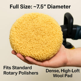 HI-BUFF close-up of blended wool fibers revealing cutting texture and durability