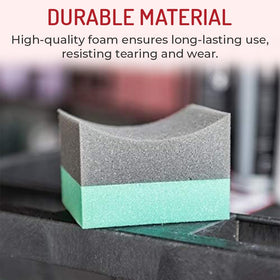 HI-TECH foam absorbing tire gel to minimize waste and improve finish