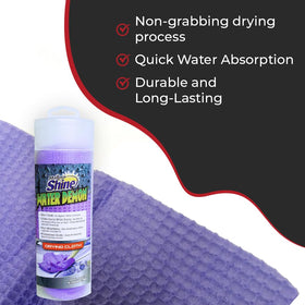 HI-TECH towel drying car roof with streak-free benefit