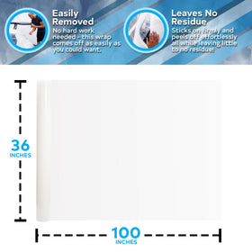 HI-TECH roll width and ruler showing 36 inch coverage benefit