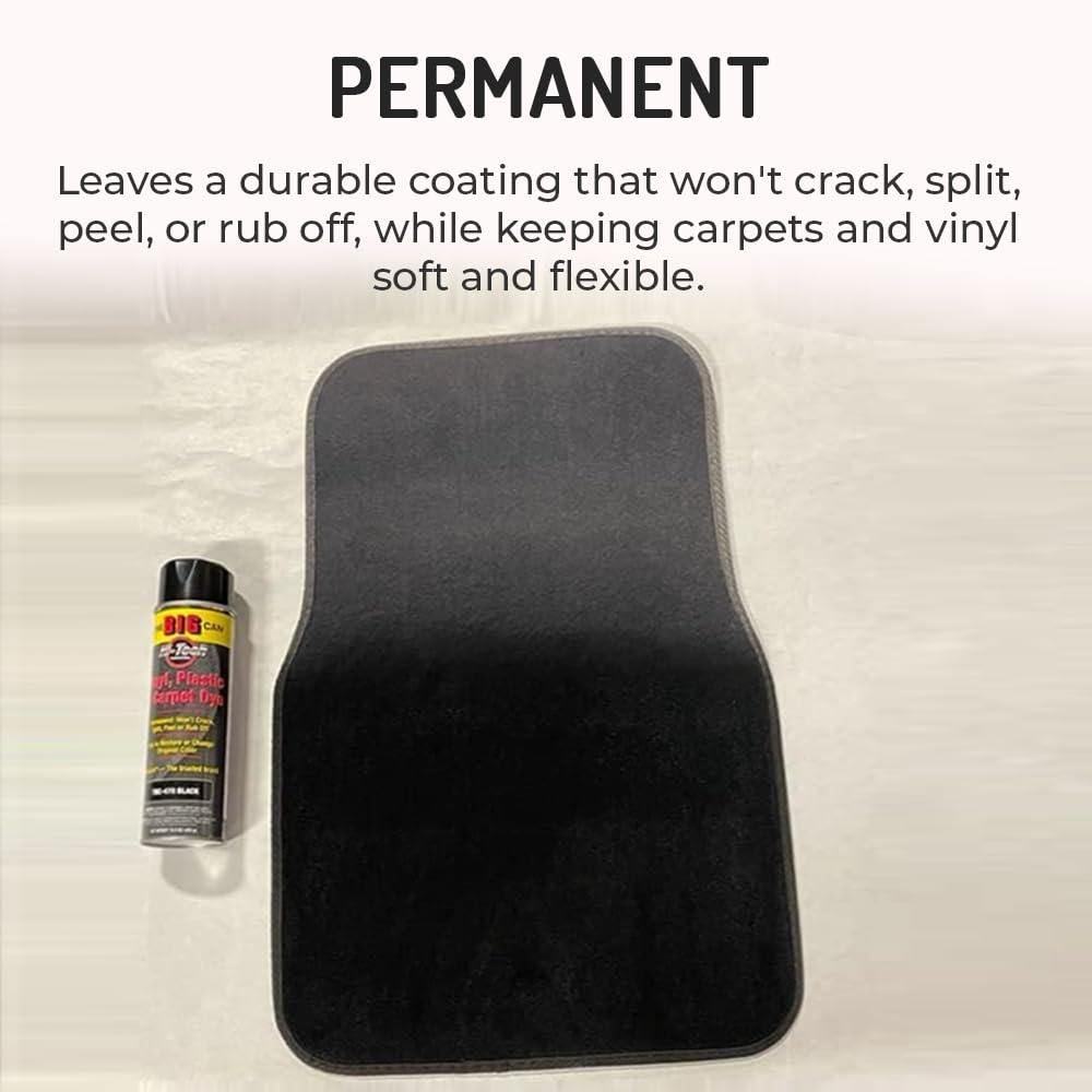 HI-TECH spraying vinyl car seat, restores black color and hides stains