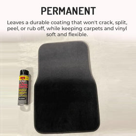 HI-TECH spraying vinyl car seat, restores black color and hides stains
