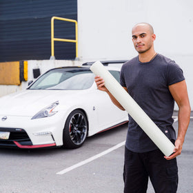 HI-TECH being stretched to show tear resistance and durability