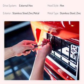 Discount Car Care Products screw thread detail resisting vibration and holding benefit