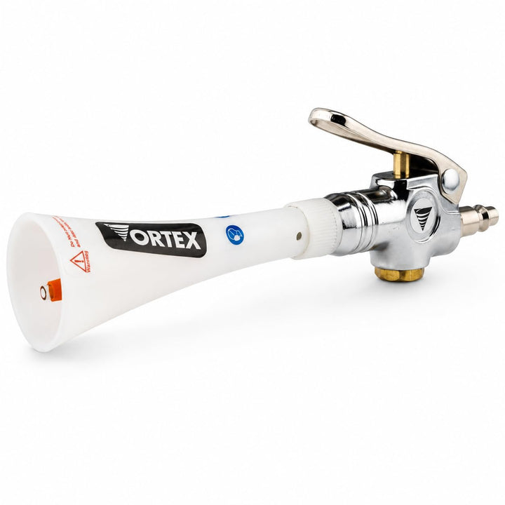 HI-TECH Vortex front view showing cone nozzle and ergonomic shape for fast cleaning
