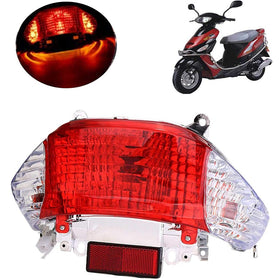 HIAORS close-up of clear and red lens detail, highlighting visibility and durable finish