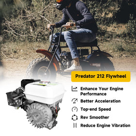 HIAORS flywheel close-up hub with reinforced threaded holes for secure mounting