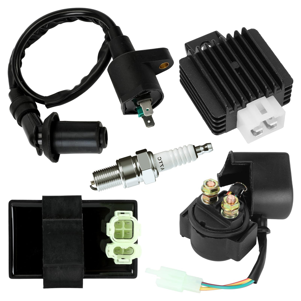 HIAORS front view of full ignition kit showing all components for fast replacement