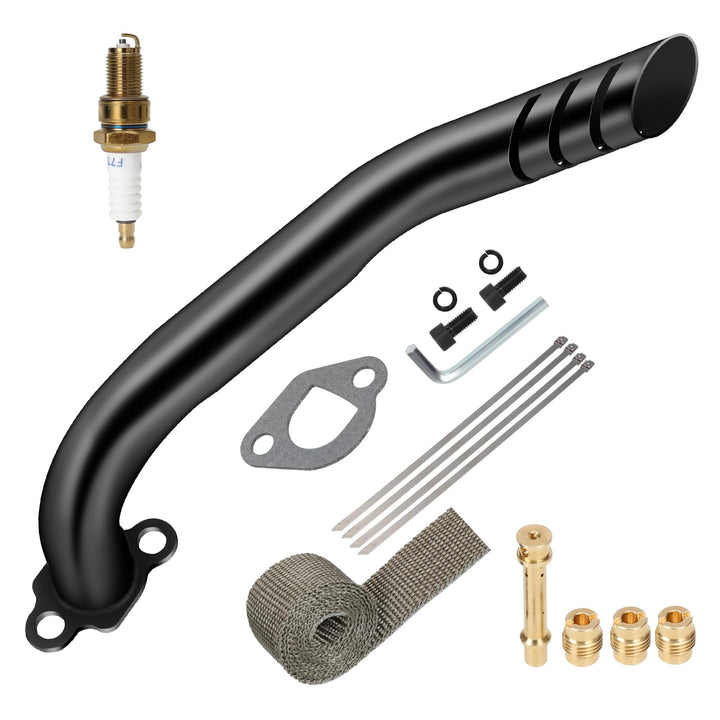 HIAORS front view exhaust pipe showing overall design and better flow