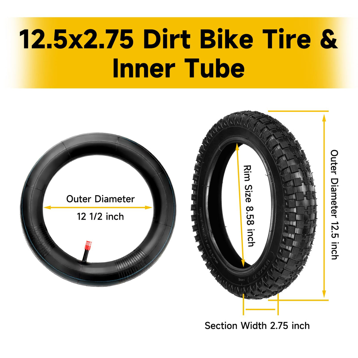 HIAORS butyl inner tube flat showing durable air retention benefit