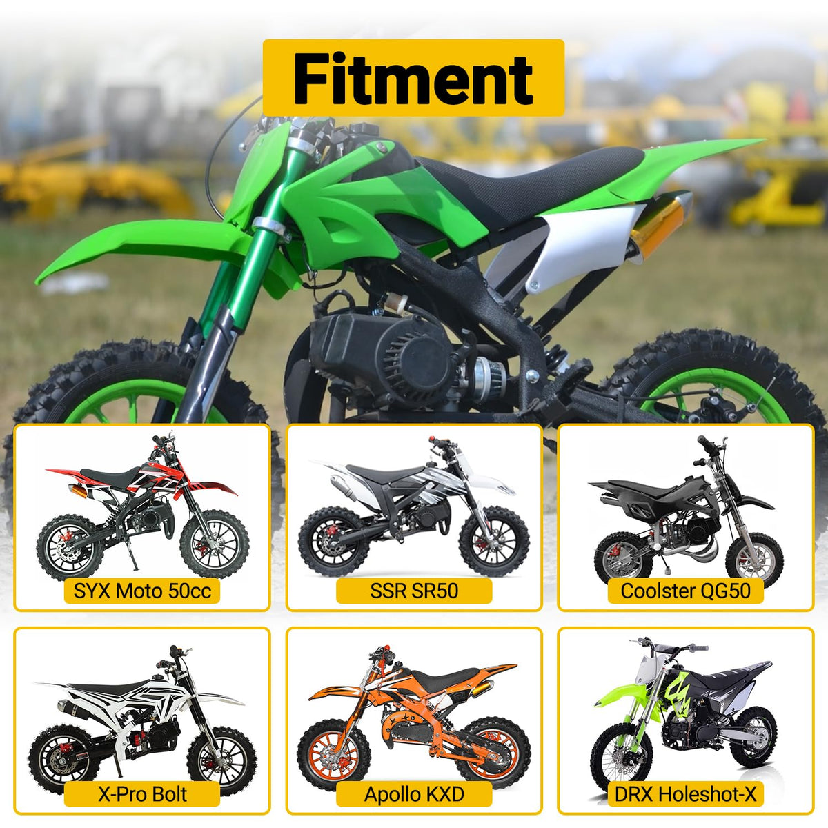 HIAORS installed on SYX Moto bike demonstrating direct replacement benefit