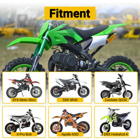 HIAORS installed on SYX Moto bike demonstrating direct replacement benefit